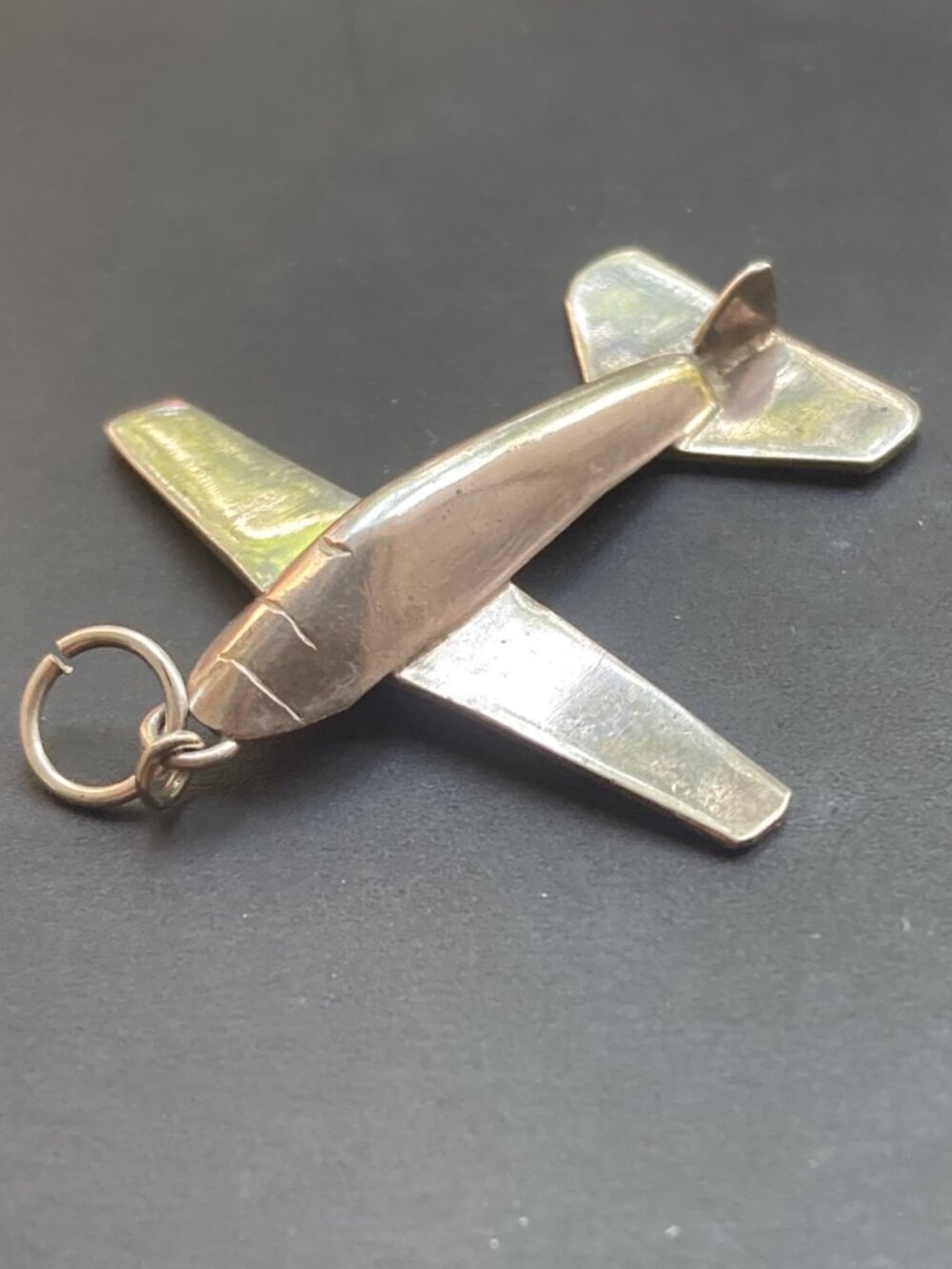 COPY Vintage airplane charm in sterling silver (2 available)